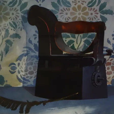 Offsettryck Åke Arenhill ur serien Strykjärnet, Rammått: 40x50cm, bildmått: 29x42cm, signerad med blyerts  Skickas med paket.