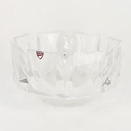 Skål Corona Lars Hellsten Orrefors signerad, etikettmärkt, Ø18,5cm, höjd: 11cm Skickas med paket.
