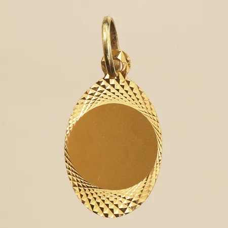 Hänge, längd 19mm, bredd 8,5mm, 14K Vikt: 0,5 g