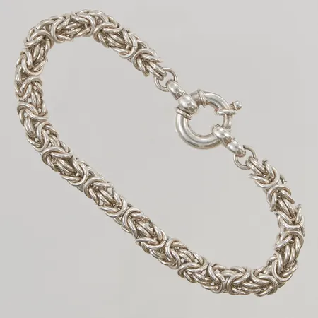 Armband Kejsarlänk 20cm, bredd:7mm, 925/1000 Silver 38,4g.