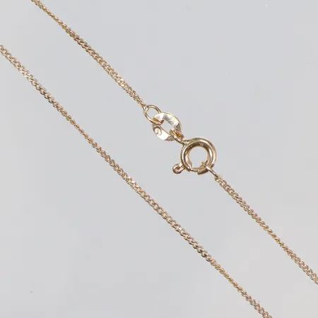 Kedja Pansar 43,5cm bredd 1mm Uno-A-Erre Italien 18K Vikt: 2,2 g