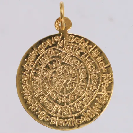 Hänge Faiskivan, längd 34,8mm, bredd 25,5mm, 14K  Vikt: 3,2 g