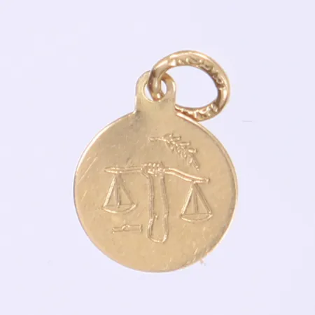 Hänge stjärntecken vågen 16x10mm, 18K Vikt: 0,5 g