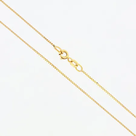 Kedja venezia, ca 50cm, bredd ca 1mm, 18K Vikt: 2,7 g
