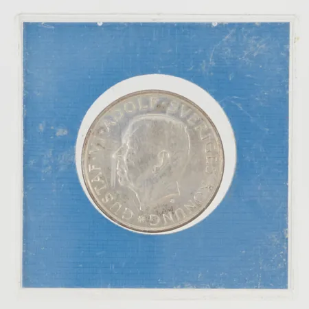 Minnesmynt, 10kr, 1972, Gustav VI Adolf, fel etui, 830/1000 Silver 17,8g.