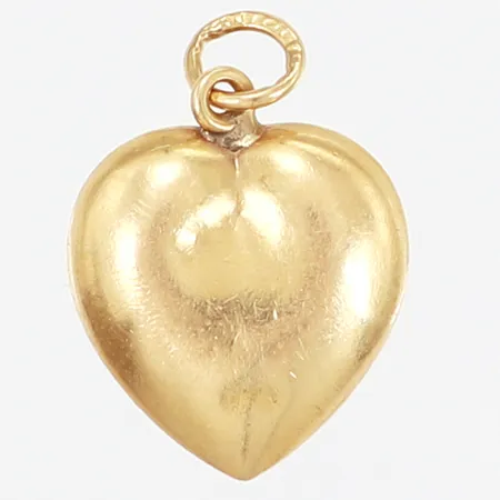 Hänge hjärta 17x12mm, bitmärken, 18K Vikt: 0,9 g