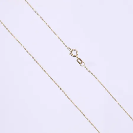 Halskedja ankarlänk längd 45cm bredd 1mm 14K Vikt: 1,4 g