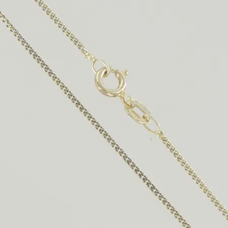 Halskedja pansar, längd 38,5 cm, 18K, 1,9 gr Vikt: 1,9 g