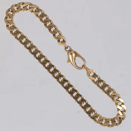 Armband Pansar, längd 19,5cm, bredd 5,4mm, 14K Vikt: 14,9 g