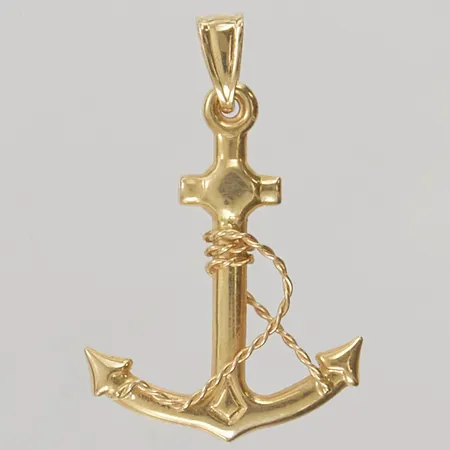 Hänge "ankare" 27x20mm, Guldfynd 18K 1,6g.