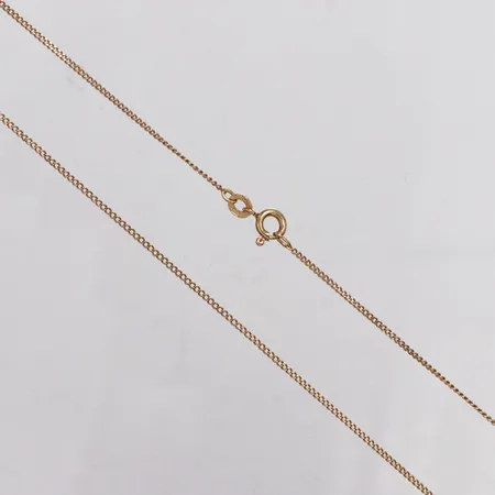 Kedja Pansar, 46cm, bredd 1mm, 18K  Vikt: 2,4 g