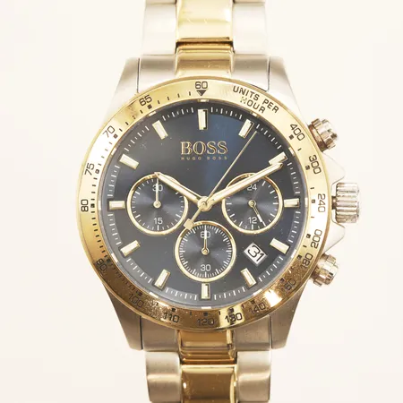 Armbandsur, Hugo Boss, stål, quartz, boettnr: HB.375.1.20.3373, 5.760.999, repig, innermått ca 17cm, box, saknar kudde, i behov av batteribyte, inga övriga tillbehör.