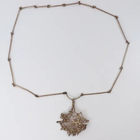 Collier JHULS Silver Gallery, Norge, längd ca 87cm, bredd 2-65mm, Silver 925/1000.  Vikt: 71,5 g