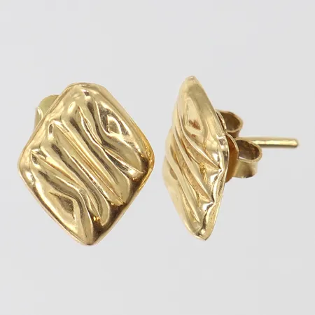 Ett par örhängen, 14x11mm, 18K.  Vikt: 1,5 g