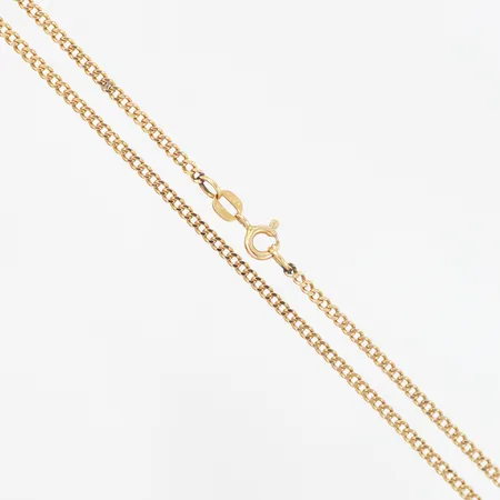 Kedja Pansar 56,5cm, bredd: 2mm, mindre skevhet, 18K Vikt: 7,6 g