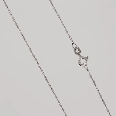 Kedja tvinnad 42cm, bredd 1,1mm, silver 925/1000,  Vikt: 1 g