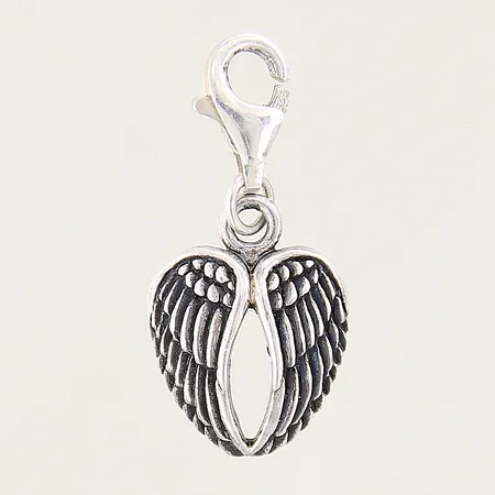 Berlock änglavingar, längd: 24mm, bredd: 11,7mm, silver 925/1000 Vikt: 1,8 g