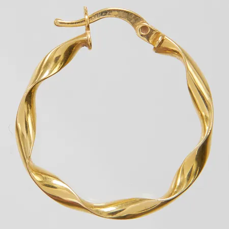 Udda örhänge, Ø 27mm, bredd 2,5mm, 18K Vikt: 0,9 g