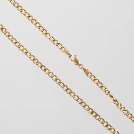 Kedja Pansar, längd ca 57,5cm, bredd 4mm, ihålig, GHA, 18K Vikt: 8,5 g