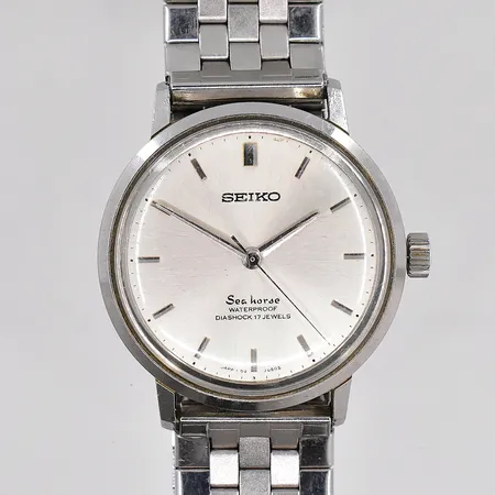 Herrur Seiko Seahorse, manuell, Ø33mm, stål, flexband defekt, inga tillbehör 