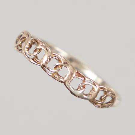 Ring Bismarck stl 18, bredd 1,3-3,8mm, lagning, 18K,  Vikt: 0,8 g