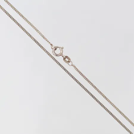 Kedja Pansar, längd 38cm, bredd 1,3mm, Silver 925/1000.  Vikt: 2,4 g