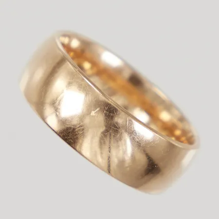 Ring slät, stl 20½, bredd 8mm, Schalins, 18K Vikt: 12,7 g