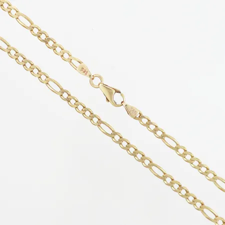 Kedja Figaro 54cm, bredd: 3,5mm, 14K Vikt: 13,5 g