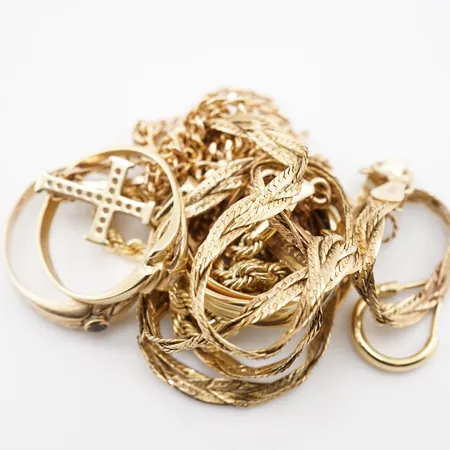 Diverse guld, 14k Vikt: 22,5 g