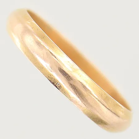 Ring, stl 19, bredd 4mm, spår av storleksändring, tvåfärgad, ostämplad, 14K  Vikt: 3,3 g