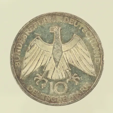 Silvermynt Olympische Spiel 1972 in München, 10 deutsche mark, 15,5g 625/1000-delar