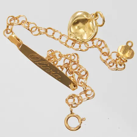 Diverse guld, skadat, personlig gravyr, 18K, 1,7g.