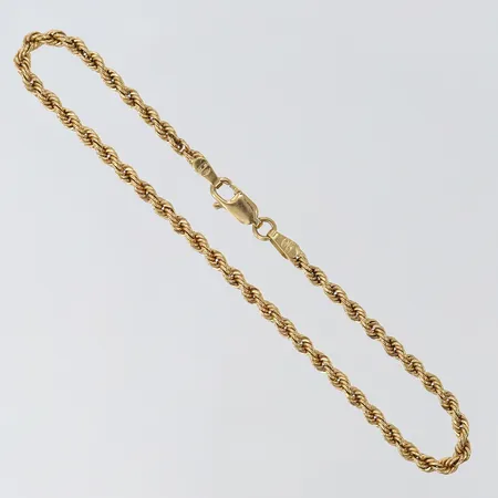 Armband Cordell, längd 19,5cm, bredd ca 2mm, UnoAerre Italien, 18K Vikt: 2,2 g