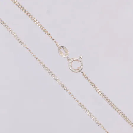 Kedja Pansar 46,5cm, bredd 1,7mm, ojämn, 925/1000 silver Vikt: 3,2 g