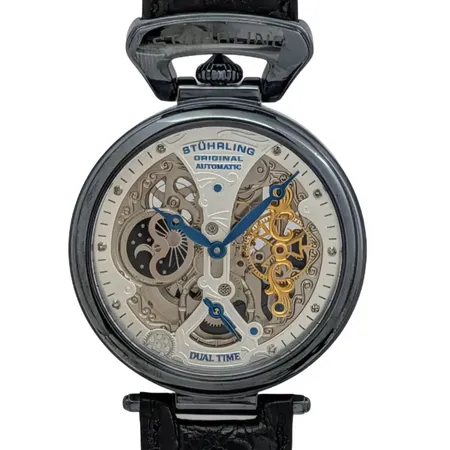 Herrur Stührling Original Legacy, stål, Ø46 mm, automatisk, referensnummer 127A2, fint skick, 