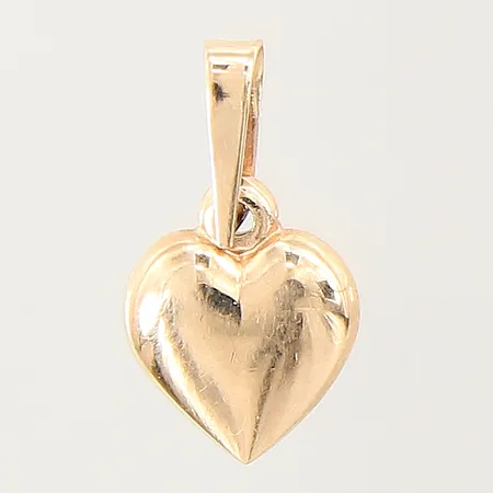 Hänge hjärta, 15X8,2mm, repig, 18K  Vikt: 1 g