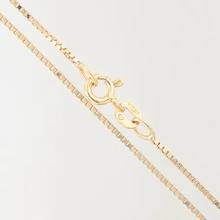 Kedja Venezia, längd 60cm, bredd 0,9mm, ojämnheter, 18K  Vikt: 4,9 g