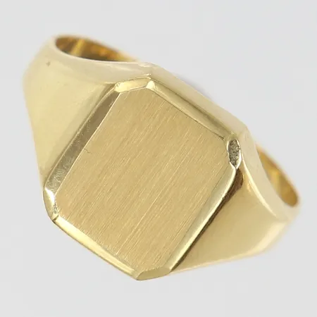 Klackring, stl: 19, bredd 3,3-12mm, GHA, 18K. Vikt: 3,2 g