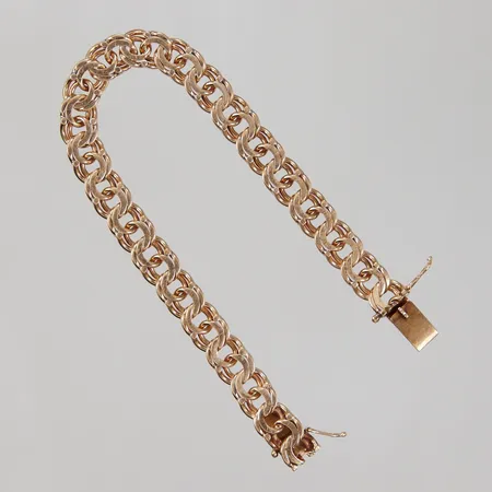 Armband Bismarck, längd 19,5cm, bredd 8mm, 18K Vikt: 26,3 g