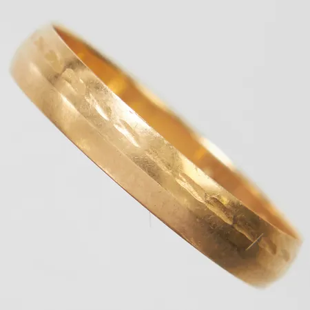 Ring slät, stl17, bredd 3,5mm, gravyr, 18K Vikt: 1,5 g