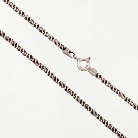 Kedja oxiderad 51cm, bredd: 2mm, silver 925/1000 Vikt: 11,7 g