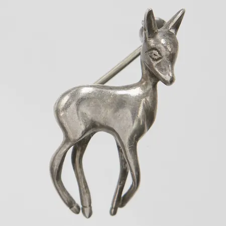 Brosch Bambi, 27,3x11,5mm, svenska stämplar, 830/1000 Silver Vikt: 4,5 g