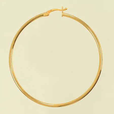 Udda örhänge Ø 47mm, bredd 1,5mm, 21K, 2,4g Vikt: 2,4 g