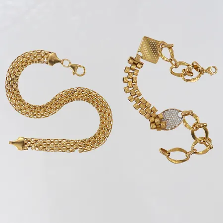 Guldskrot, defekt, 21K.  Vikt: 15,7 g