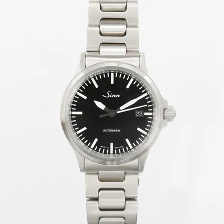 Herrur Sinn, stål, automat, ref-nr 556, serie-nr:40304, Ø38,5mm, manual, 3 extra länkbitar, garantikort 2025, box, ytterkartong, gott skick.