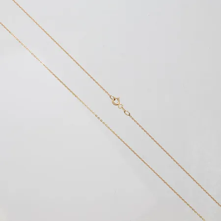 Kedja Ankar, längd ca 56,8mm, bredd 1mm, 14K Vikt: 1,9 g