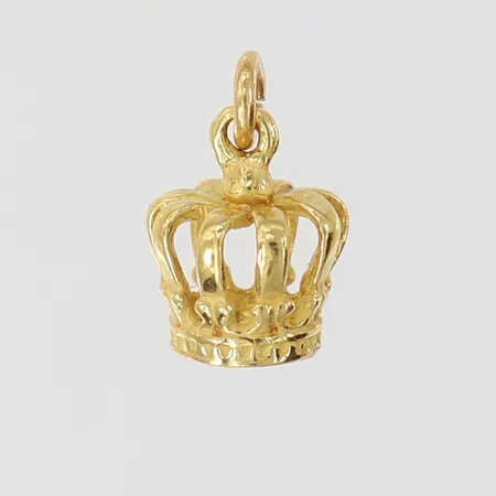 Hänge krona, Ø8mm, 18K.  Vikt: 1,2 g