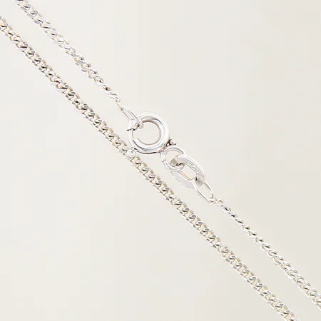 Kedja Pansar, längd: 40cm, bredd: 1,5mm, något skev, silver 925/1000 Vikt: 2,3 g
