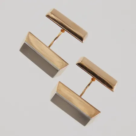 Ett par Manschettknappar, 20x10,5mm, Alton Guldvaru Ab år 1955, 18K Vikt: 12 g