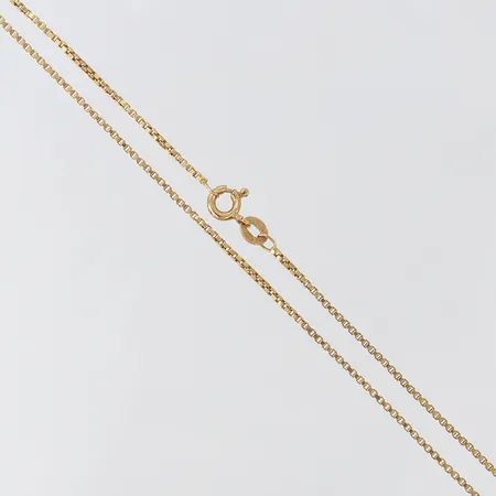 Kedja Venezia, längd 46,5cm, bredd 1,1mm, 18K.  Vikt: 4,6 g